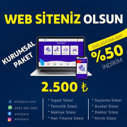 Emi Ajans 2.500 Lira Web Sitesi Kampanya Detayları